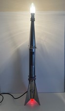 Rare Vintage Metal Space Rocket Lamp Base  Retro 