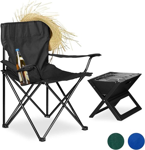 Folding camping chair black - camping,