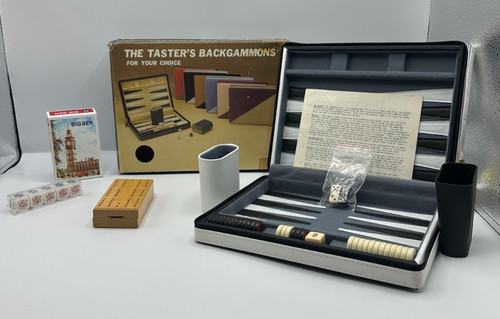 Vintage backgammon set - vintage,
