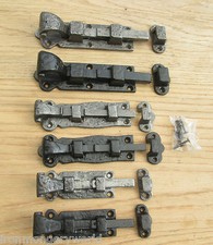 CAST IRON ORNATE TUDOR FANCY TOWER SLIDING DOOR GATE BOLTS