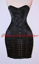 Corset Dress Waist Training Double Steel Boned 26 Steel Bones DOM  XS-3XL