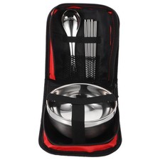  Stainless Steel Bowl Chopsticks and Spoon Set Chinese Soup Spoons Bowls Cutlery