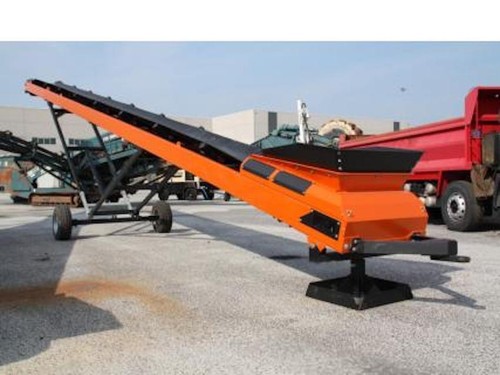 Brand new stockpile - stockpile, conveyor