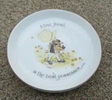 Vintage Holly Hobby ''A true friend is the best possession" trinket dish