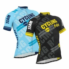 Men Cycling Jersey Half Sleeve Top Cycle Racing Team Breathable Biking Shirt