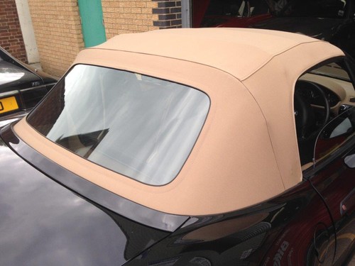 Bmw new tan mohair hood - mohair,