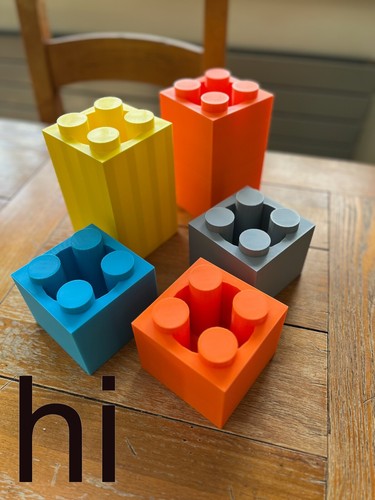 Reduced brick style vase - brick,