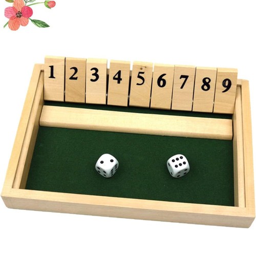 Shut the box game - shut, wooden