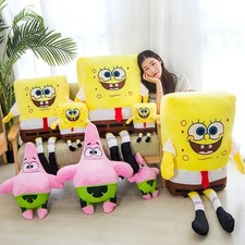 Spongebob Plush Toy Teddy Kids Cartoon Gift Soft Stuffed Doll Patrick Star Toys