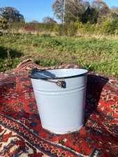 Vintage Blue Metal Enamel