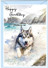 Siberian Husky Dog (4" x 6")