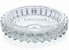 Crystal Cut Look Glass Ashtray