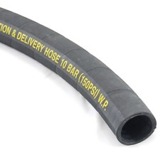 10 Bar Rubber Water Suction & Delivery Hose, Wire Reinforced