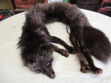 Real Fox Fur Stole, Silver