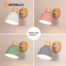 Modern Nordic Wall Light – E27 Wooden Sconce Lamp for Bedroom | Home Decor