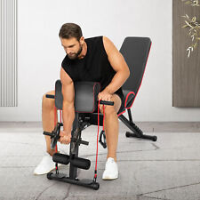 Foldable Dumbbell Bench Weight Training Fitness 7 Incline Gym Adjustable Workout