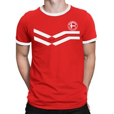 Denmark Retro Strip Mens T-Shirt Gift Football World Cup 2022 Euro Shipping
