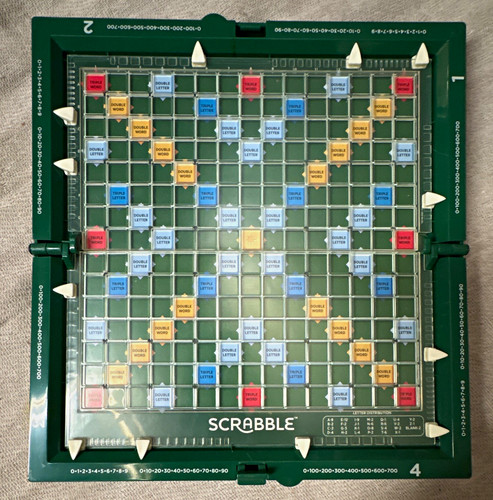 Scrabble travel board game set - scrabble,