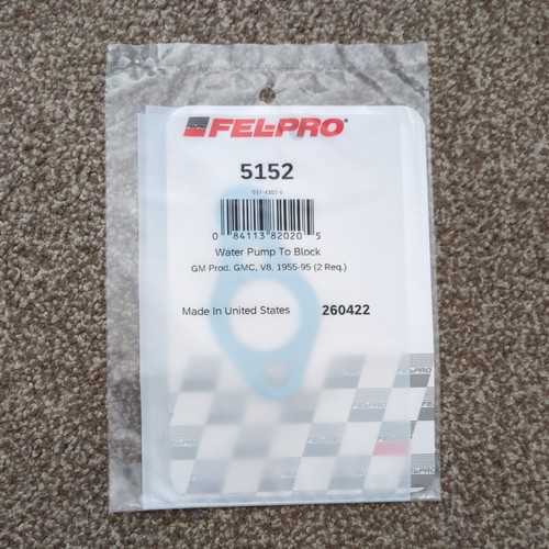 Fel pro 5152 water pump - pump, to