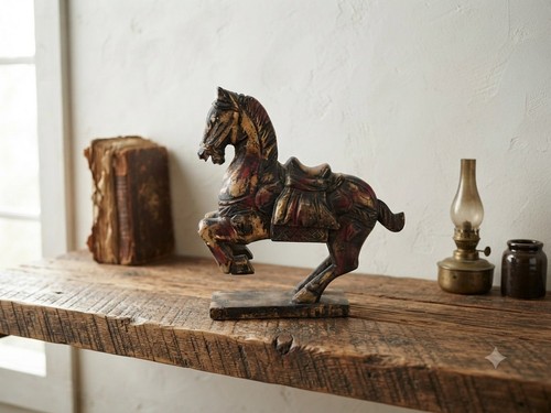 Vintage hand carved wooden - hand,