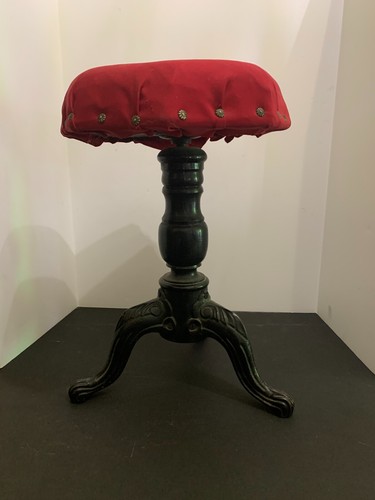 Vintage piano stool - stool, adjustable