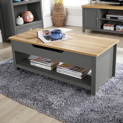 Coffee table lift - up, grey