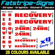 RECOVERY TRUCK STICKERS