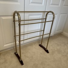 Gold Wooden Towel Rack Clothes