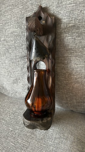 Vintage art deco wall - art, candle