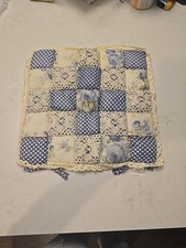 Patchwork Chair Pad W/ Ties No