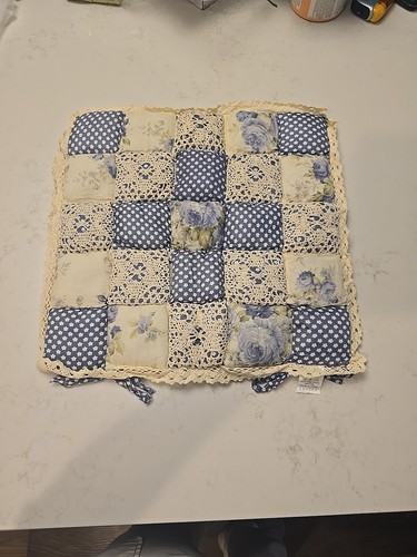 Patchwork chair pad ties - patchwork,