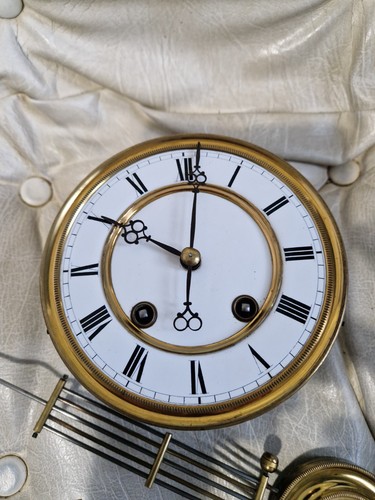 Antique schultz clock movement - clock,
