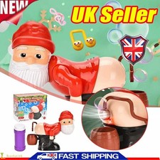 New Christmas Funny Bubble Blowing Santa Farting Electric Toy with Light+Music