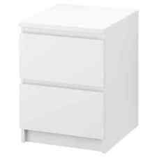 IKEA MALM chest of 2 drawers white