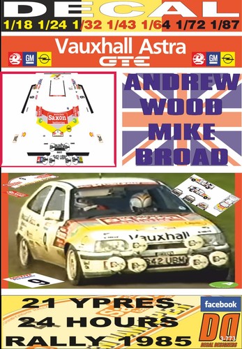 Decal vauxhall astra gte - astra,