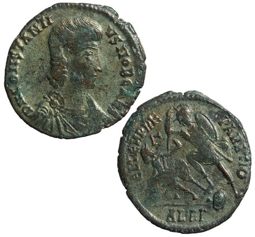 Roman coin constantius - roman, of
