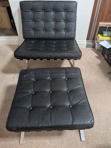 Barcelona style vintage chair - ,