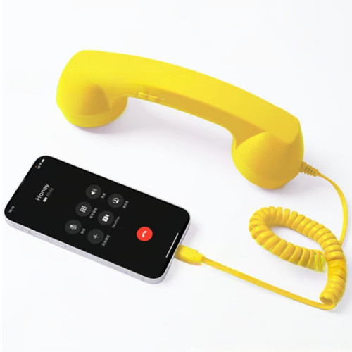 Classic retro phone handset - phone,