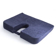 Coccyx Wedge Cushion by Drive Medical - with Removable, Washable Velour Cover