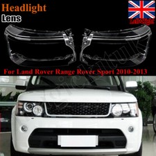 Pair Front Headlight Lens Cover Kit For Land Rover Range Rover Sport 2010-2013