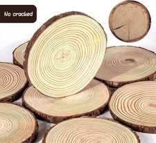 Rustic Natural Wood Log Slice Tree Bark – Wedding Table Centrepiece / Cake Stand