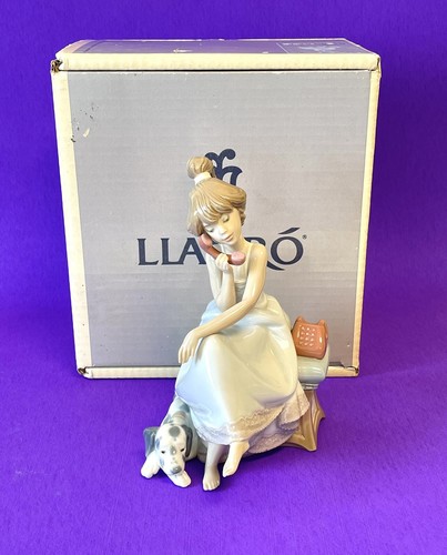 Lladro chit chat - chat, girl