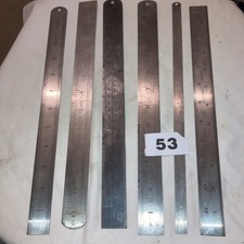 Metal rulers x 6 Rabone