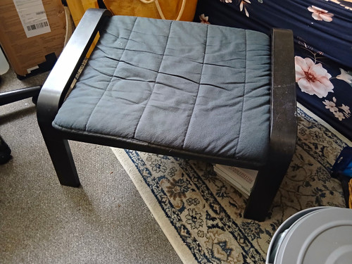 Ikea poäng footstool black - poäng,