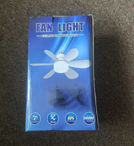 White blade ceiling fan with - 6-blade,