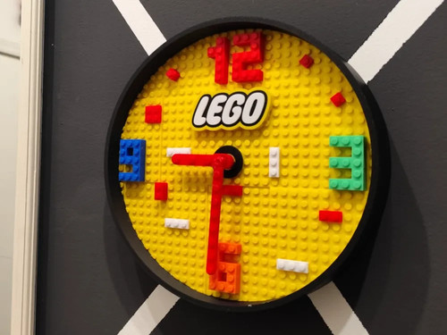 Lego wall clock quartz battery - wall,