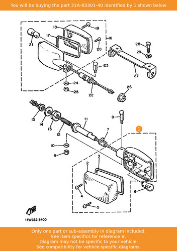 Yamaha front flasher light - yamaha,