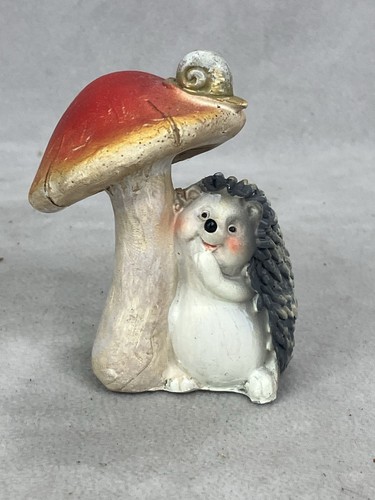 Hedgehog with mushroom - with, garden