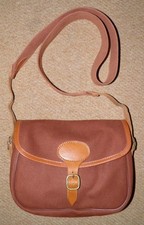 Vintage Brady Red Canvas 100 Cartridge Shooting Bag With Canvas Shoulder Strap