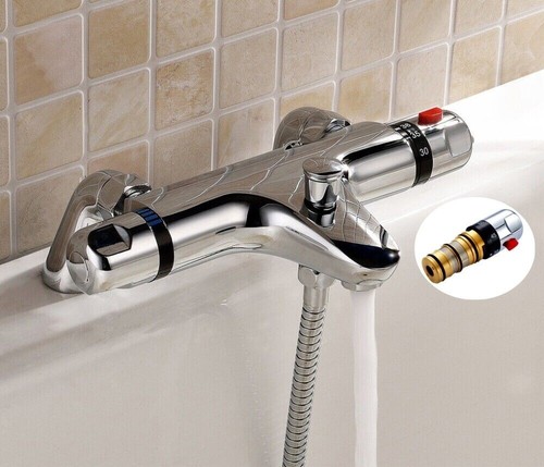 Chrome thermostatic bath - thermostatic,